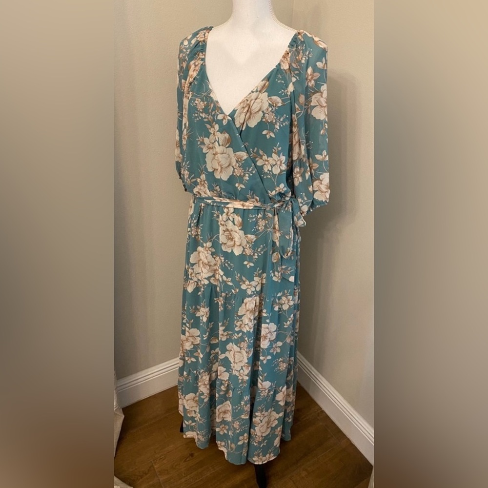 Luxology Maxi Wrap Dress - Picture 3 of 8